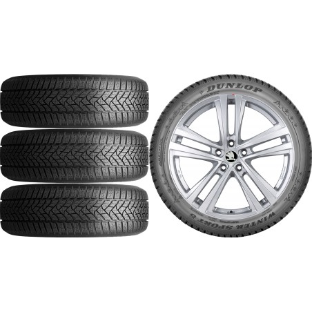 NOWE KOŁA ZIMA Skoda OCTAVIA 3 III 5E Dunlop 205/55R16