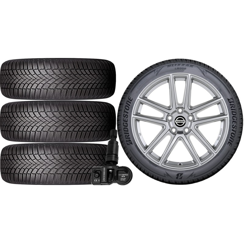 NOWE KOŁA ZIMA Nissan QASHQAI (J12) Bridgestone 235/55R18+TPMS*3 NOWE KOŁA ZIMA Nissan QASHQAI (J12) Bridgestone 235/55R18+TPMS*3