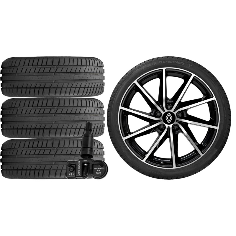 NOWE KOŁA LATO Renault Megane 4 IV RFB Riken 225/45R17+TPMS NOWE KOŁA LATO Renault Megane 4 IV RFB Riken 225/45R17+TPMS