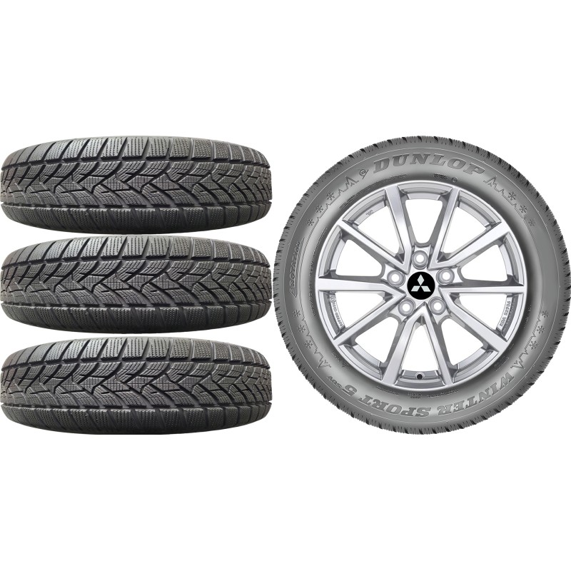 NOWE KOŁA ZIMA MITSUBISHI ASX RJB Dunlop 215/60R17*3 NOWE KOŁA ZIMA MITSUBISHI ASX RJB Dunlop 215/60R17*3
