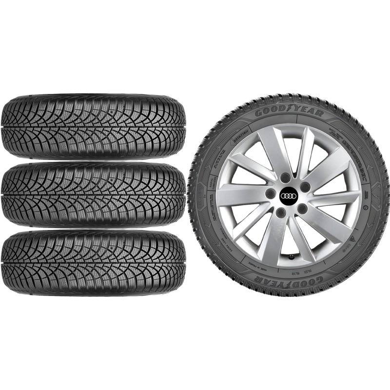 NOWE KOŁA ZIMA Audi A3 GY 8Y0 Goodyear 205/55R16 NOWE KOŁA ZIMA Audi A3 GY 8Y0 Goodyear 205/55R16