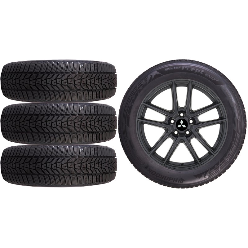 NOWE KOŁA ZIMA MITSUBISHI ASX RJB Hankook 215/60R17*7 NOWE KOŁA ZIMA MITSUBISHI ASX RJB Hankook 215/60R17*7