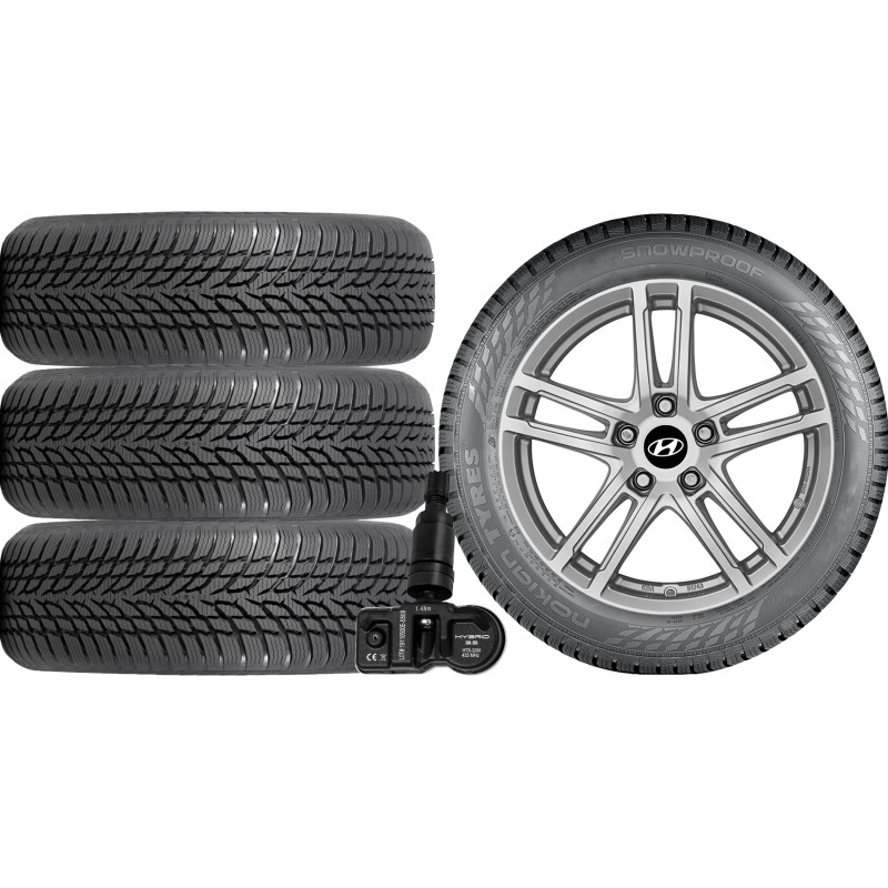 NOWE KOŁA ZIMA Hyundai i30 (PDE) Nokian 205/55R16+TPMS*19 NOWE KOŁA ZIMA Hyundai i30 (PDE) Nokian 205/55R16+TPMS*19