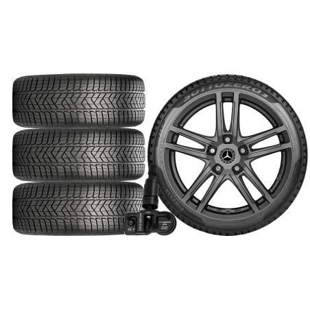 NOWE KOŁA ZIMA Mercedes E-Klasa W213 Pirelli 245/45R18+TPMS*4
