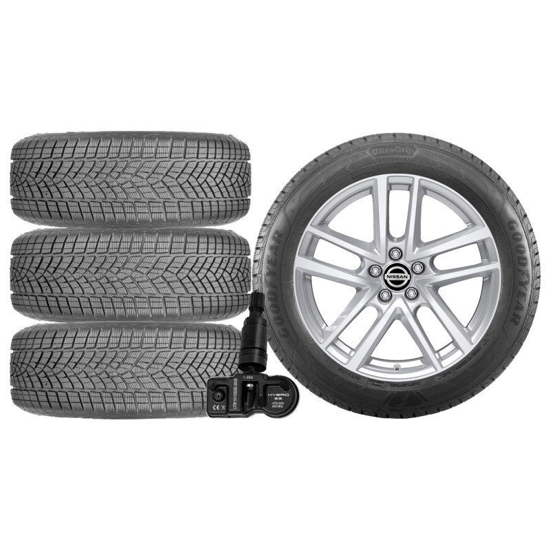 NOWE KOŁA ZIMA Nissan QASHQAI (J12) Goodyear 215/65R17+TPMS*21 NOWE KOŁA ZIMA Nissan QASHQAI (J12) Goodyear 215/65R17+TPMS*21