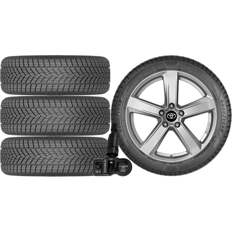 NOWE KOŁA ZIMA TOYOTA C-HR AX1T Goodyear 225/50R18+TPMS*8 NOWE KOŁA ZIMA TOYOTA C-HR AX1T Goodyear 225/50R18+TPMS*8