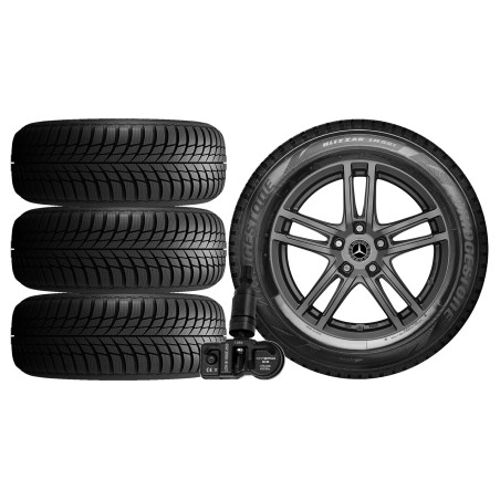 NOWE KOŁA ZIMA MERCEDES GLB X247 F2B Bridgestone 215/65R17+TPMS*6