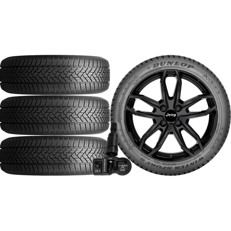 NOWE KOŁA ZIMA Jeep AVENGER FH1 Dunlop 215/60R17+TPMS NOWE KOŁA ZIMA Jeep AVENGER FH1 Dunlop 215/60R17+TPMS
