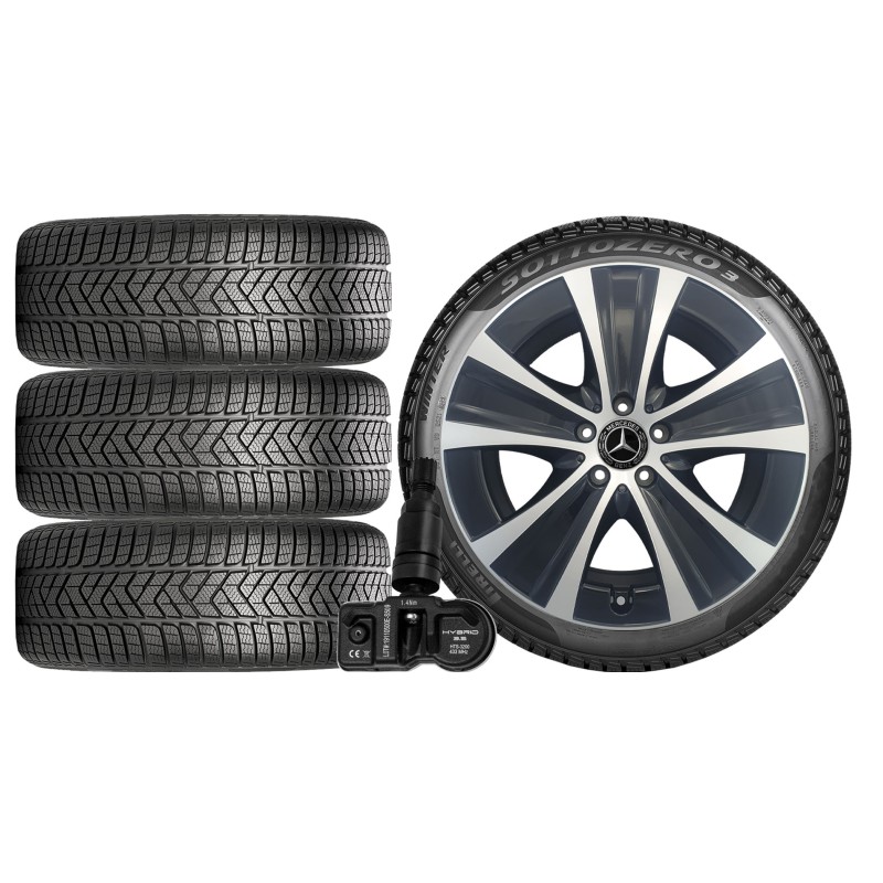 NOWE KOŁA ZIMA Mercedes E-Klasa W213 Pirelli 245/45R18+TPMS NOWE KOŁA ZIMA Mercedes E-Klasa W213 Pirelli 245/45R18+TPMS