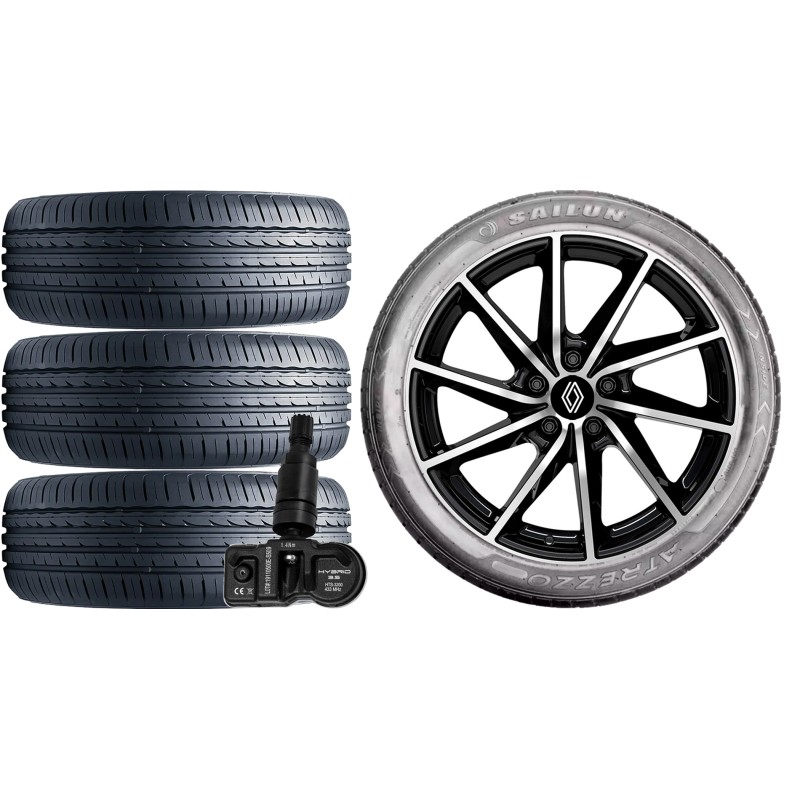 NOWE KOŁA LATO Renault Megane 4 IV RFB Sailun 225/45R17+TPMS NOWE KOŁA LATO Renault Megane 4 IV RFB Sailun 225/45R17+TPMS