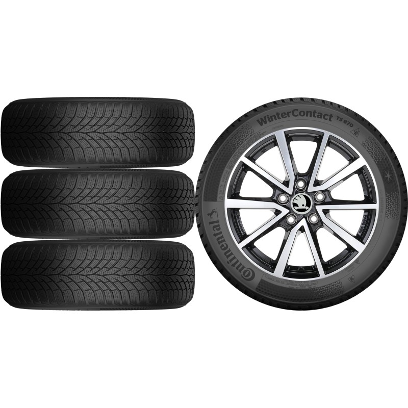 NOWE KOŁA ZIMA Skoda Scala (NW) Continental 205/50R17 NOWE KOŁA ZIMA Skoda Scala (NW) Continental 205/50R17