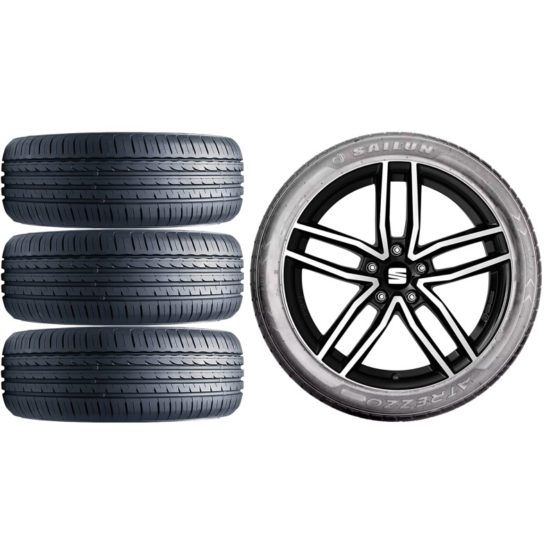 NOWE KOŁA LATO Seat Leon 1P 5F Leon KL Leon Cupra KL Sailun 225/45R17*1 NOWE KOŁA LATO Seat Leon 1P 5F Leon KL Leon Cupra KL Sailun 225/45R17*1