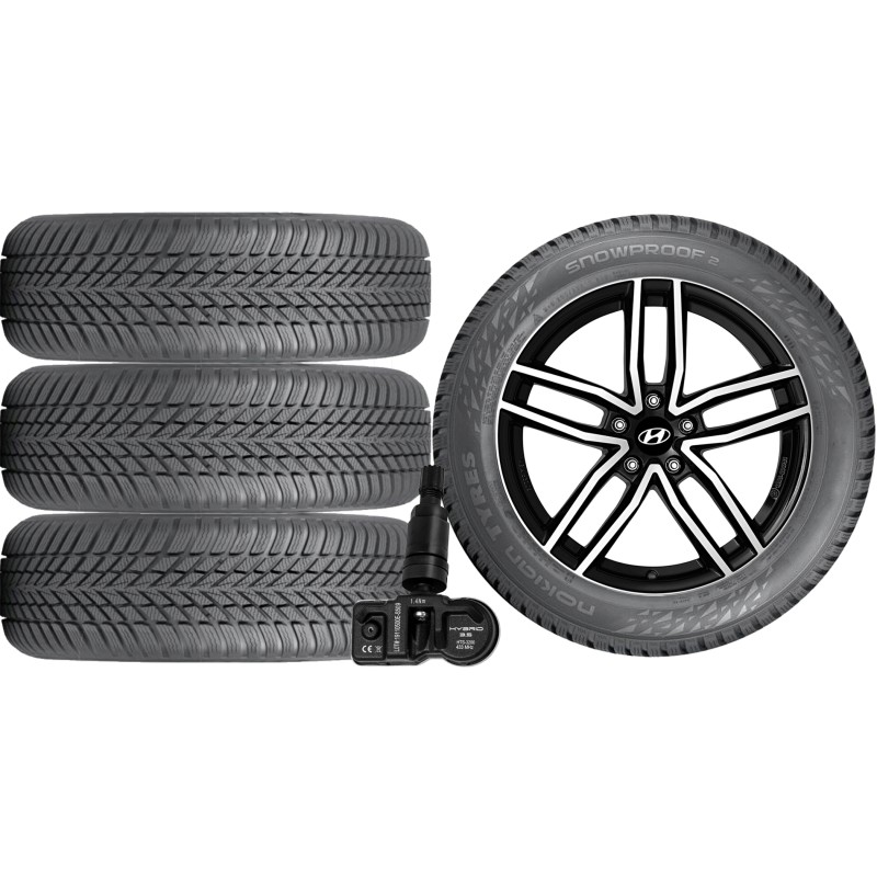 NOWE KOŁA ZIMA HYUNDAI TUCSON Nokian 225/60R17+TPMS*10 NOWE KOŁA ZIMA HYUNDAI TUCSON Nokian 225/60R17+TPMS*10