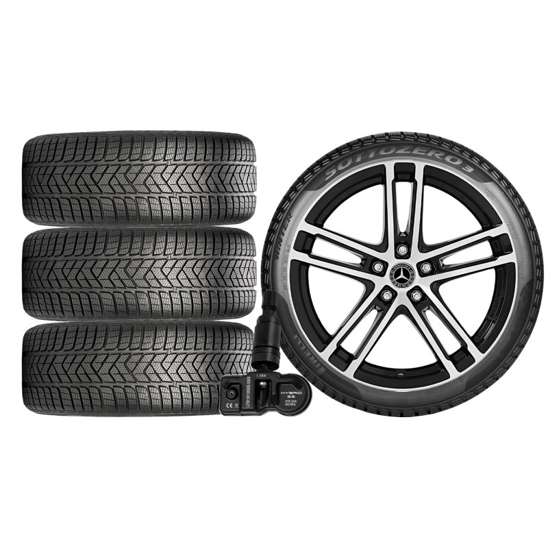 NOWE KOŁA ZIMA Mercedes CLA C118 F2CLA Pirelli 225/45R18+TPMS*7 NOWE KOŁA ZIMA Mercedes CLA C118 F2CLA Pirelli 225/45R18+TPMS*7